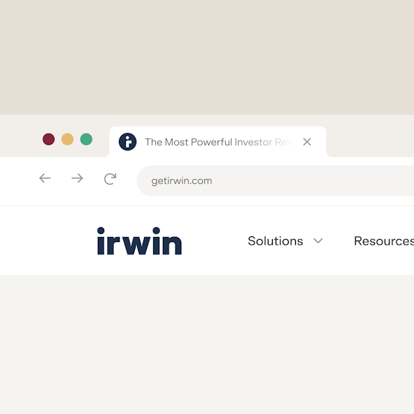 Irwin Logo Detail