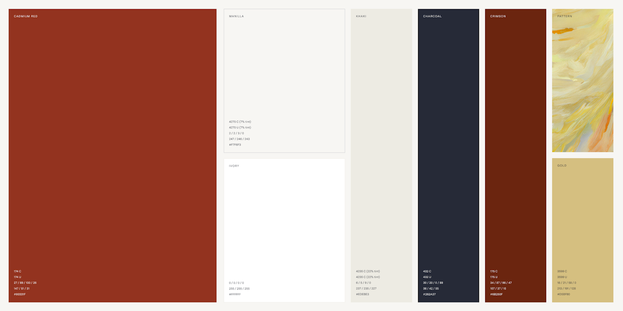 Cadmium Color Palette
