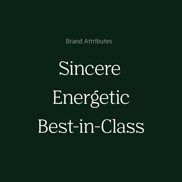 Salesloft's Brand Attributes are sincere, energetic, and best-in-class